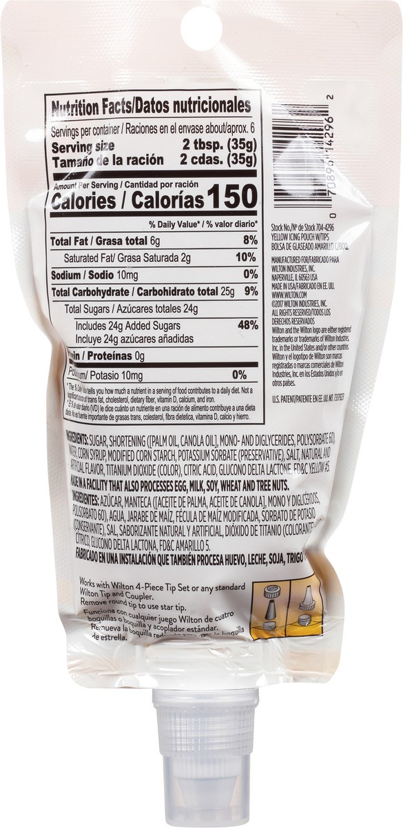 slide 3 of 9, Wilton Yellow Decorating Icing 8 oz, 8 oz