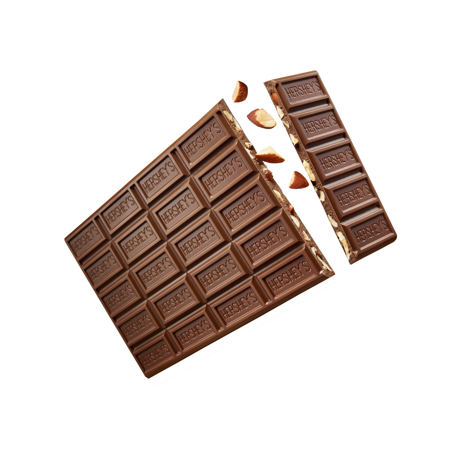 slide 3 of 9, Hershey's Milk Chocolate with Almonds Giant, Candy Bar, 7.37 oz (25 Pieces), 7.37 oz