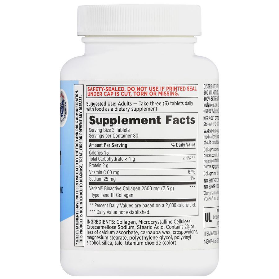 slide 4 of 5, Walgreens Ultra Collagen with Vitamin C, 90 ct