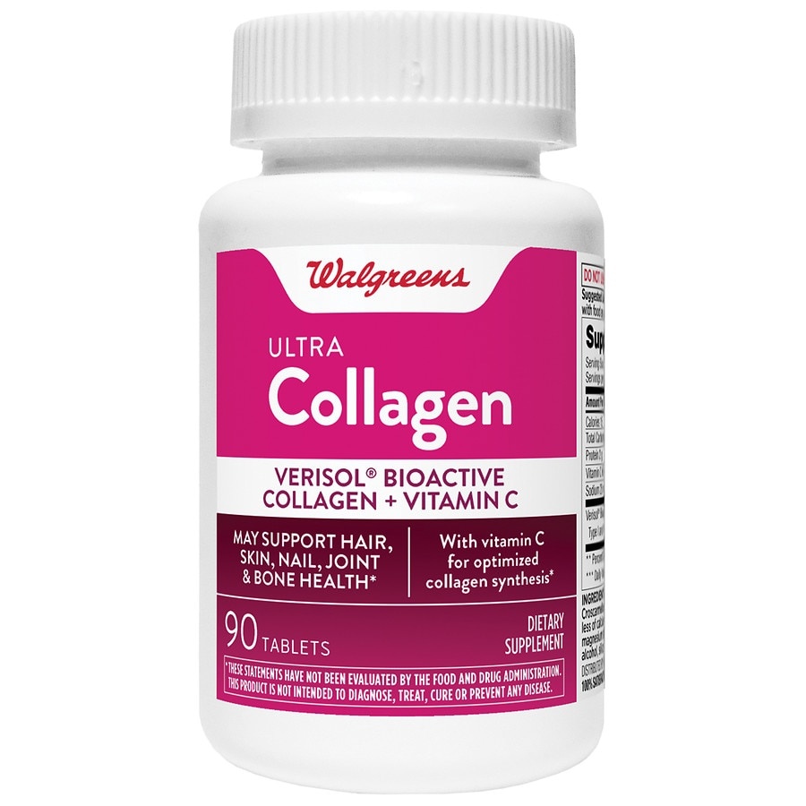 slide 1 of 1, Walgreens Ultra Collagen with Vitamin C, 90 ct