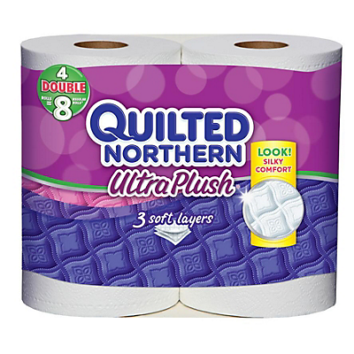 slide 1 of 1, Quilted Northern Ultra Plush Bath Tissue, 4 ct