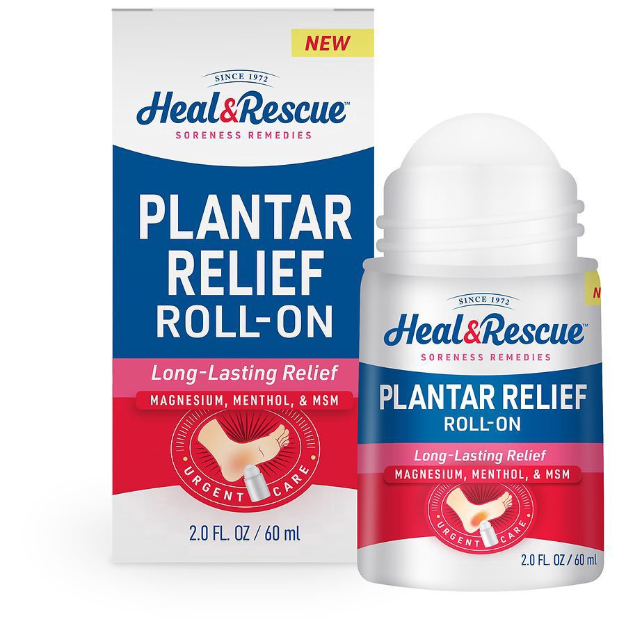slide 5 of 5, Heal+Rescue Roll-On Plantar Relief 2.0 fl oz, 2 fl oz