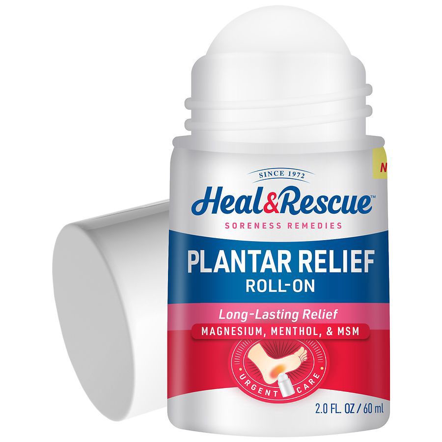slide 3 of 5, Heal+Rescue Roll-On Plantar Relief 2.0 fl oz, 2 fl oz