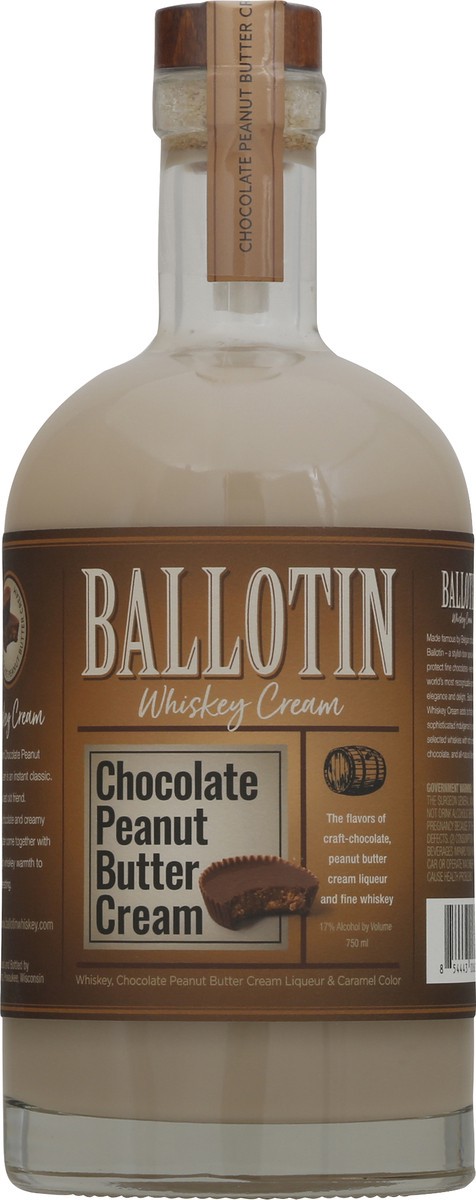 slide 3 of 10, Ballotin Whiskey Peanut Butter Cream, 750 ml
