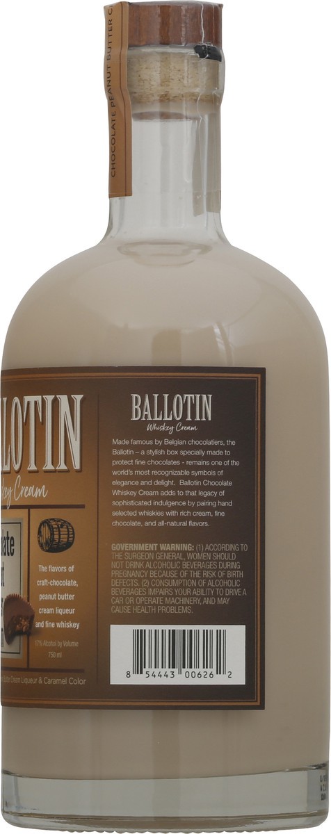 slide 8 of 10, Ballotin Whiskey Peanut Butter Cream, 750 ml