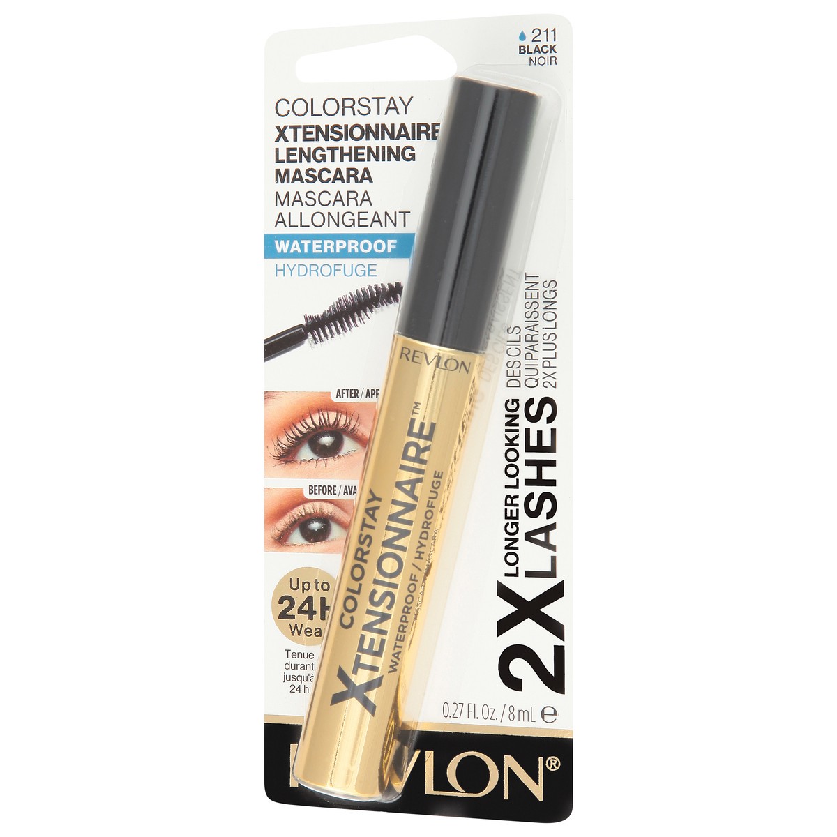 slide 9 of 12, Revlon ColorStay Waterproof Black Mascara 0.27 fl oz, 0.27 fl oz