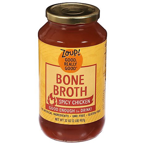 slide 1 of 1, Zoup! Broth Bone Chicken Spicy, 32 oz