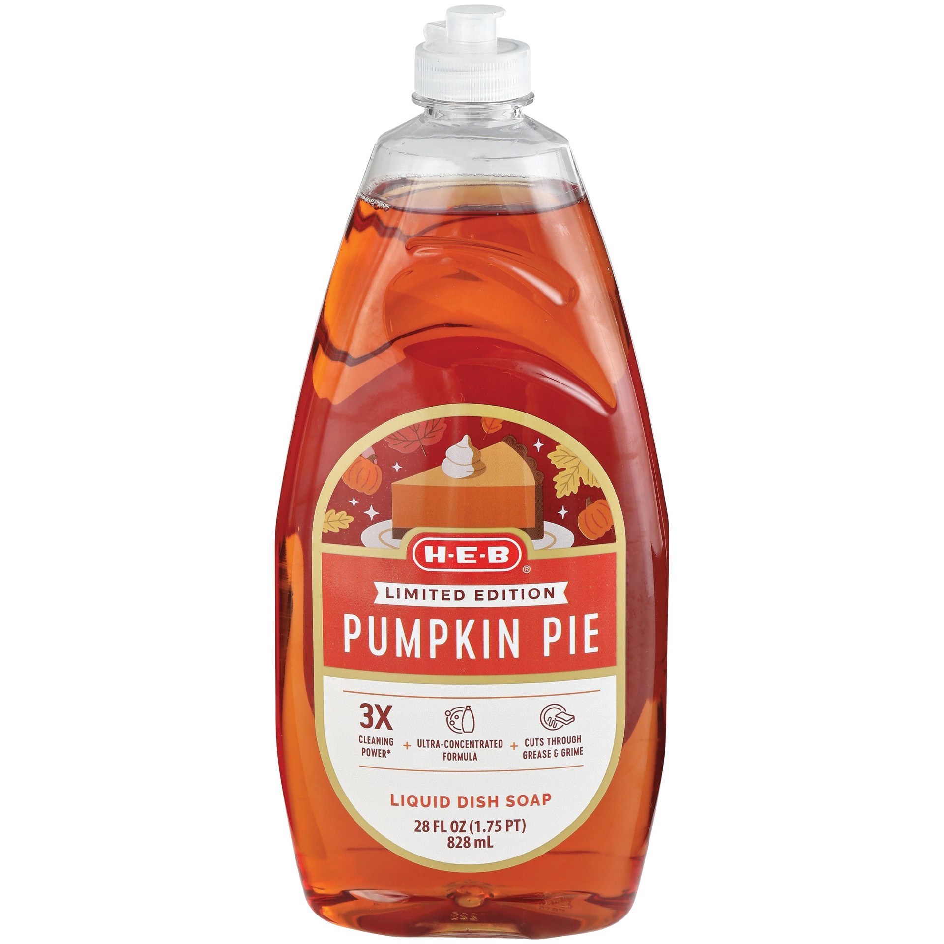 slide 1 of 1, H-E-B Limited Edition Ultra Dish Soap - Pumpkin Pie, 28 oz