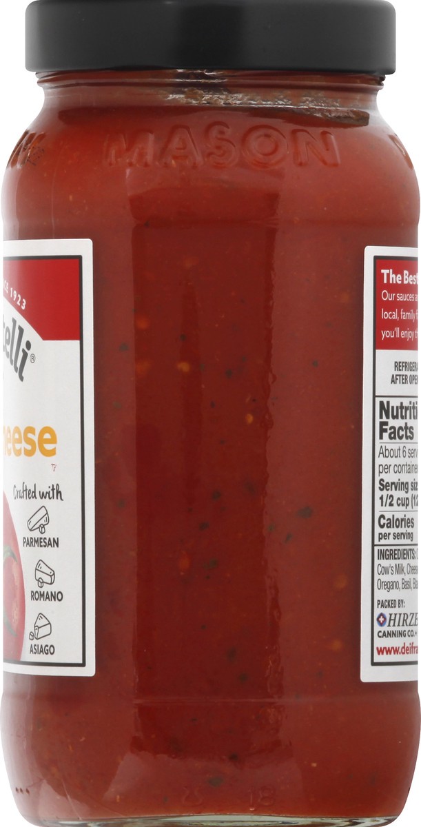 slide 12 of 13, Dei Fratelli Three Cheese Pasta Sauce - 24 oz, 24 oz
