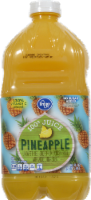 slide 1 of 1, Kroger No Sugar Added 100 Pineapple Juice, 64 fl oz
