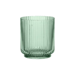 ROOM & RETREAT RR RIBBED ACRYLIC SHORT TUMBLER 15OZ SAGE