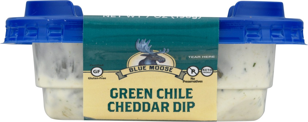 slide 4 of 12, Blue Moose of Boulder Green Chile Cheddar Dip, 7 oz