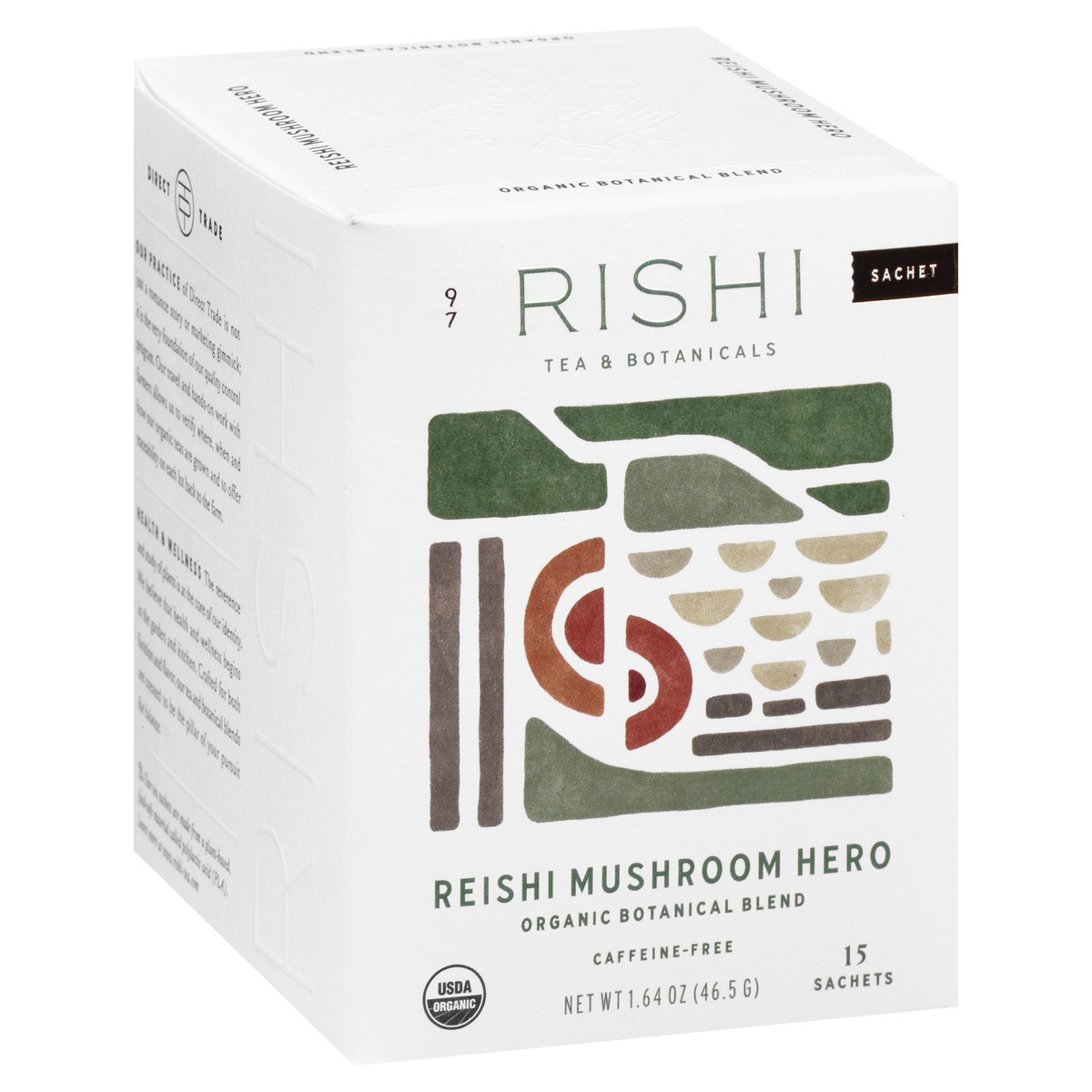 slide 3 of 12, Rishi Caffeine-Free Organic Sachets Reishi Mushroom Hero Tea - 15 ct, 15 ct