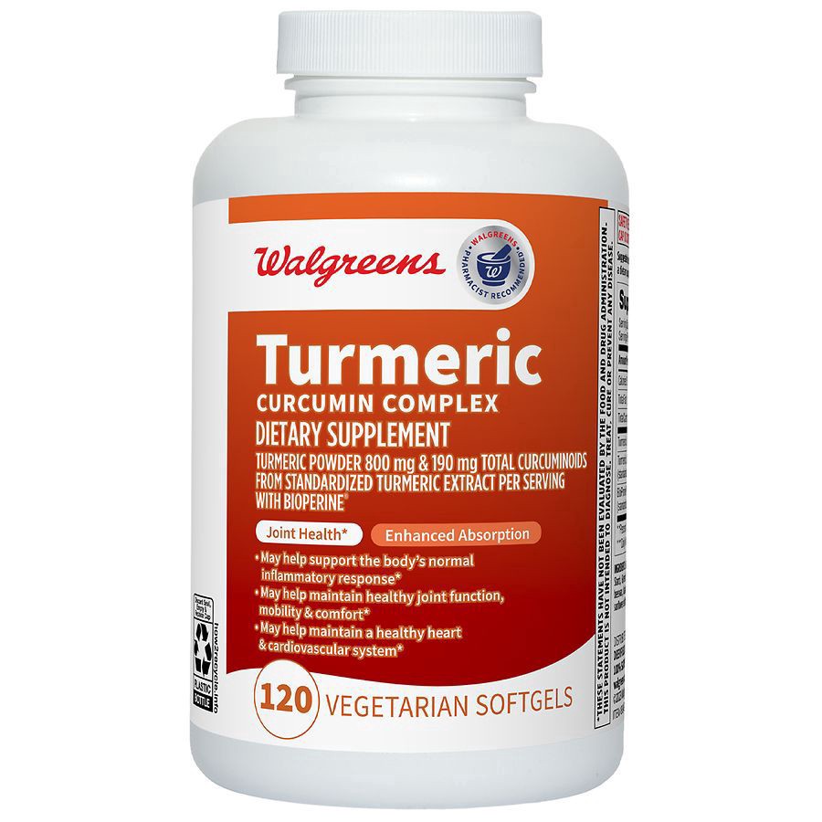 slide 5 of 5, Walgreens Turmeric Curcumin Complex, 120 ct