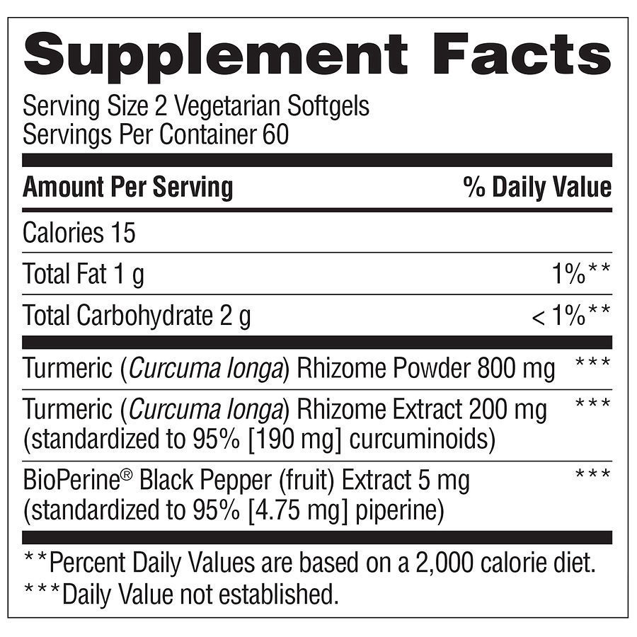 slide 2 of 5, Walgreens Turmeric Curcumin Complex, 120 ct