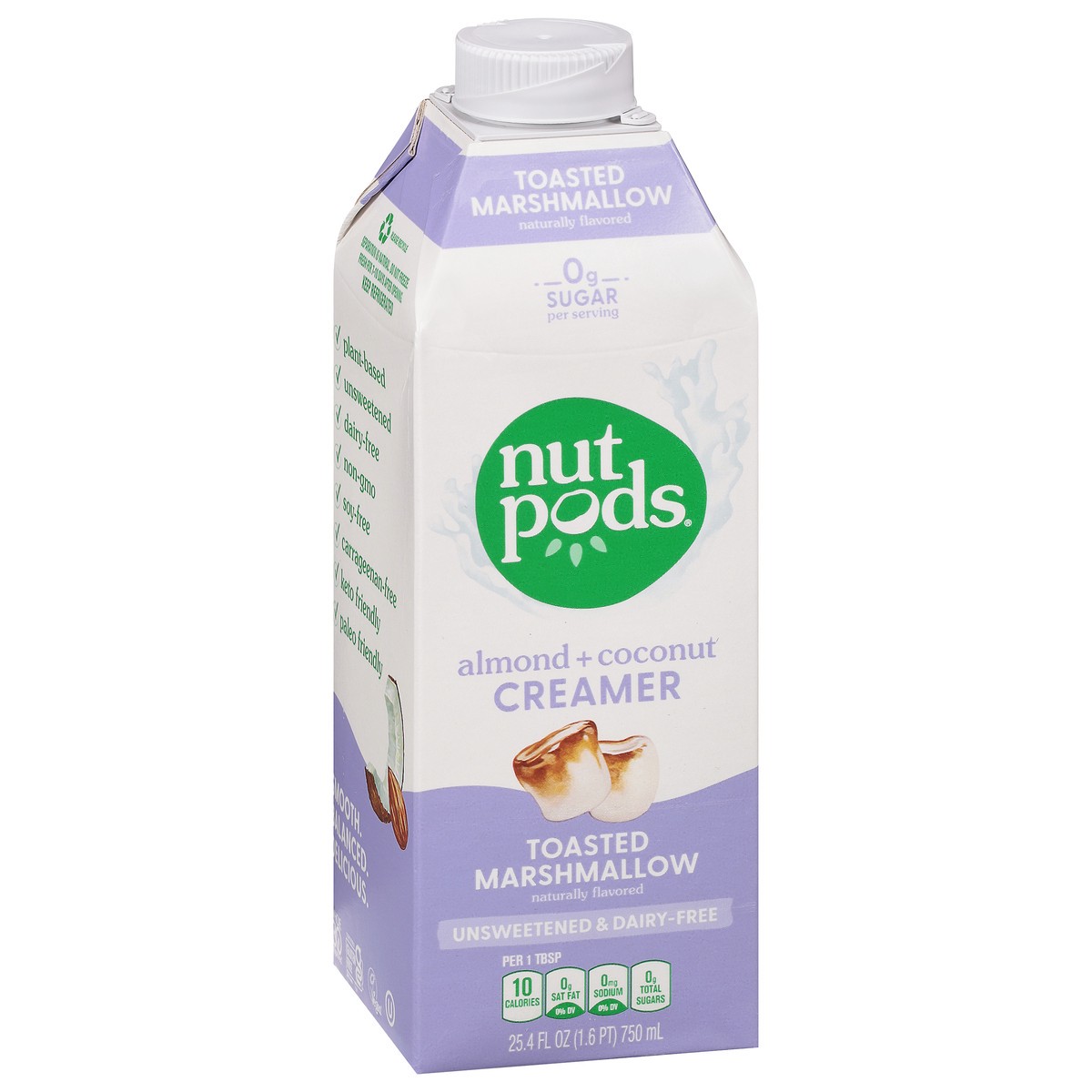 slide 9 of 9, nutpods Almond + Coconut Toasted Marshmallow Creamer 25.4 fl oz, 25.4 fl oz
