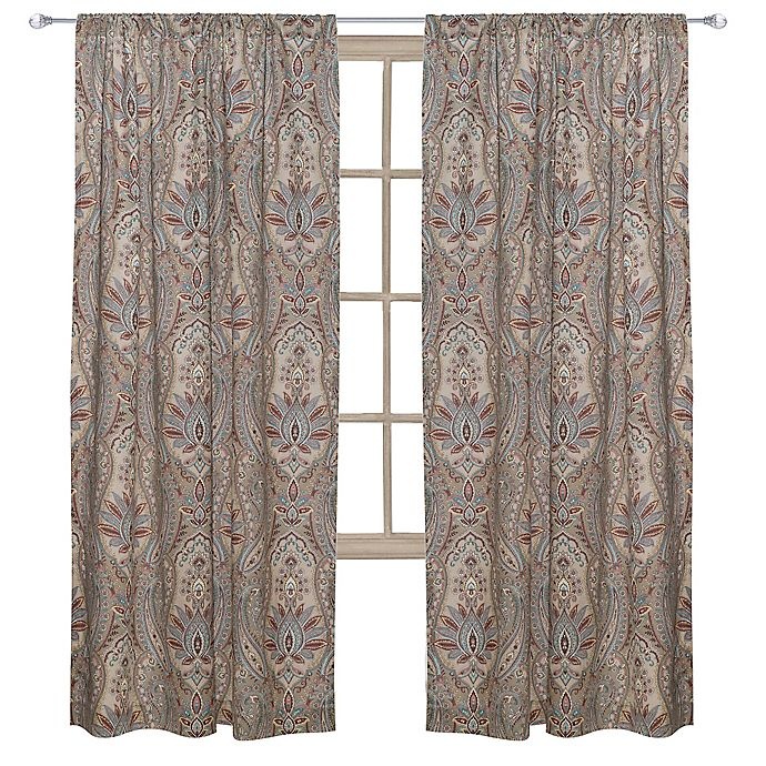 slide 1 of 1, Levtex Home Kasey Rod Pocket Window Curtain Panel - Taupe, 84 in