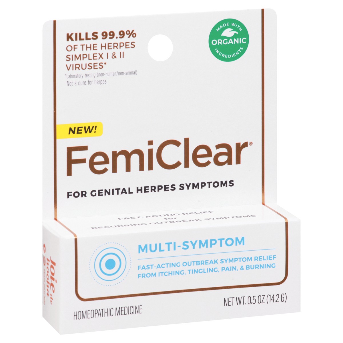 slide 6 of 9, Femiclear Genital Herpes Multi-Symptom Relief 0.5 oz Card, 0.5 oz