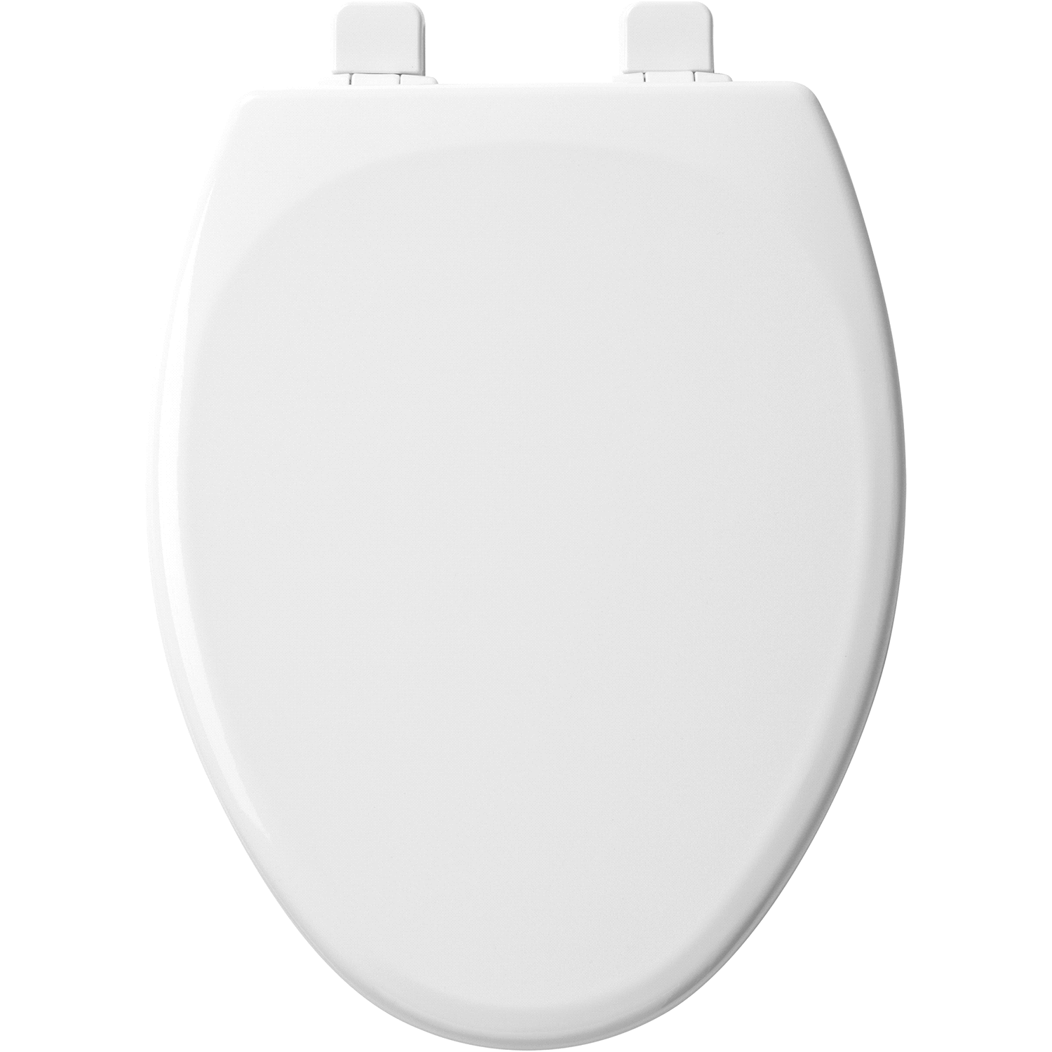 slide 1 of 2, Mayfair Whisper Sta-Tite Elongated Toilet Seat, White, 1 ct