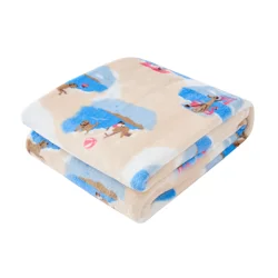 Meijer Corporate Seasonal Dogs At Beach Plush Throw, 50 in x 70 in