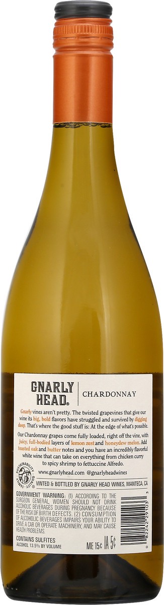 slide 9 of 9, Gnarly Head Chardonnay 750 ml, 750 ml