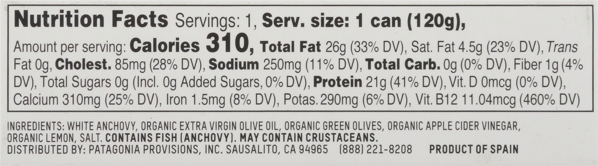 slide 3 of 9, Patagonia Provisions Spanish White Lemon Olive Anchovies 4.2 oz, 4.2 oz