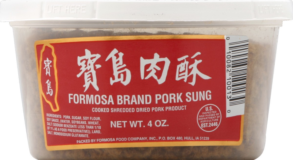 slide 3 of 3, Formosa Brand Pork Sung, 4 oz
