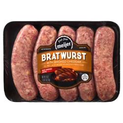 Meijer Bratwurst with Smoked Cheddar