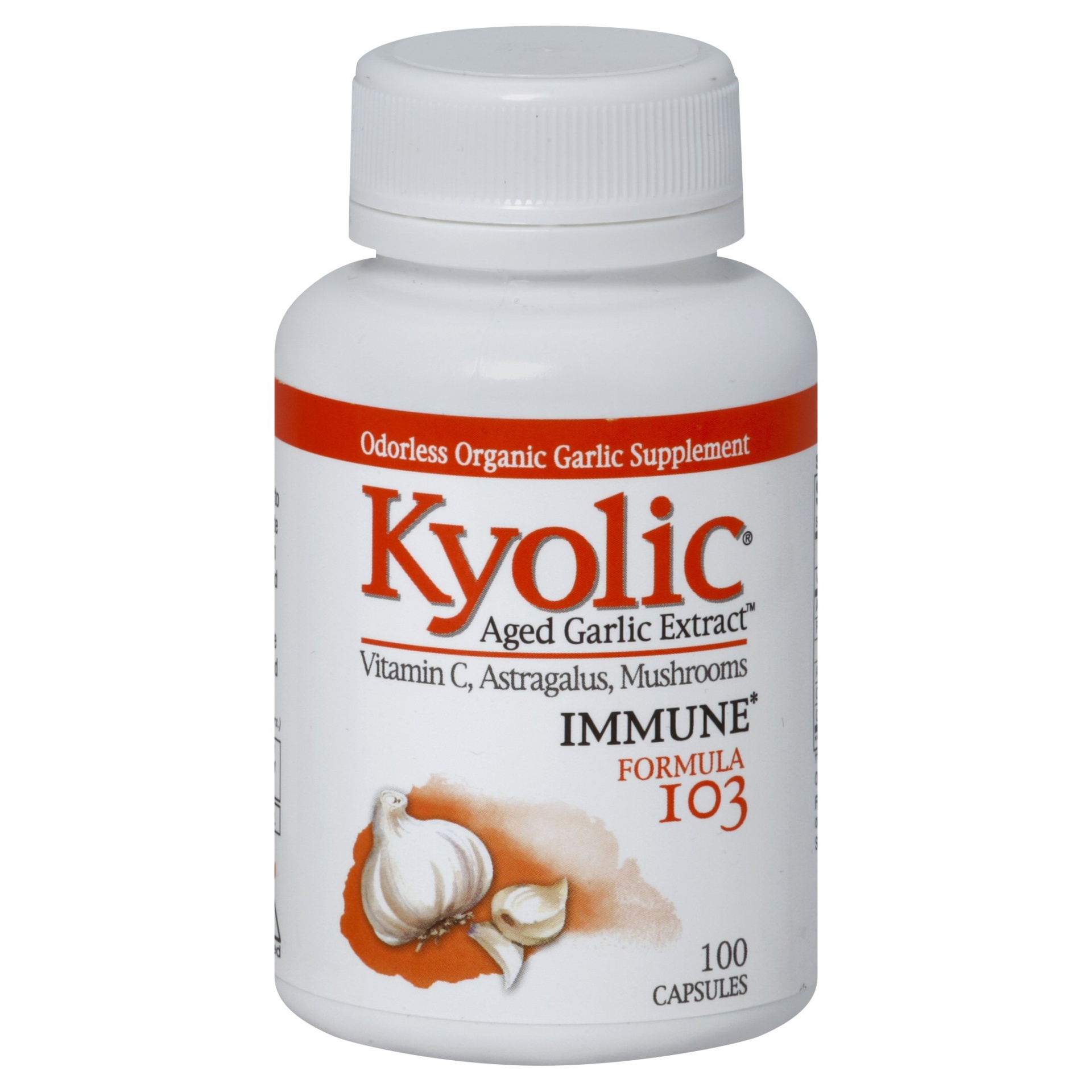 slide 1 of 1, Kyolic Garlic W Calcium And Vitamins 100 Cap, 100 ct