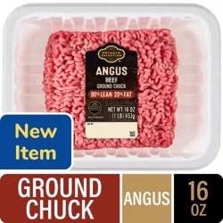 Private Selection® 80/20 Angus Chuck Ground Beef Tray 1 LB