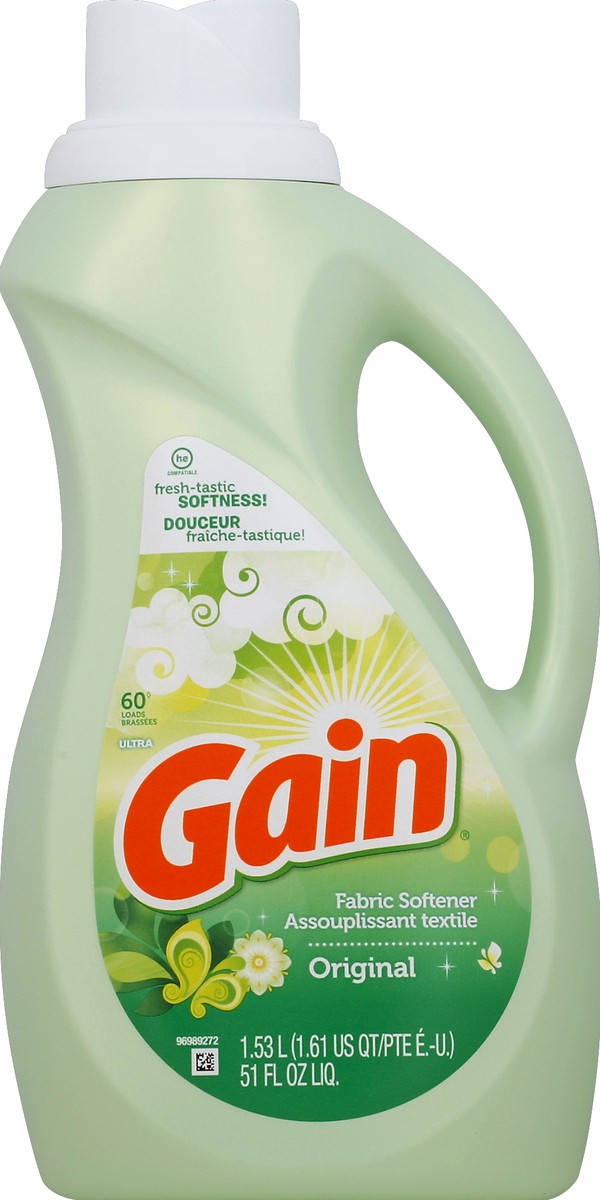 slide 1 of 3, Gain Fabric Softener 51 oz, 51 oz