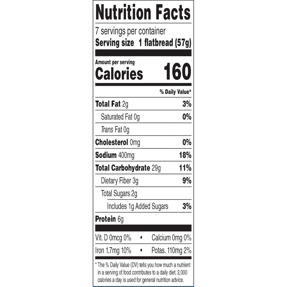 slide 3 of 4, Flatout Original Bread, 7 ct; 14 oz