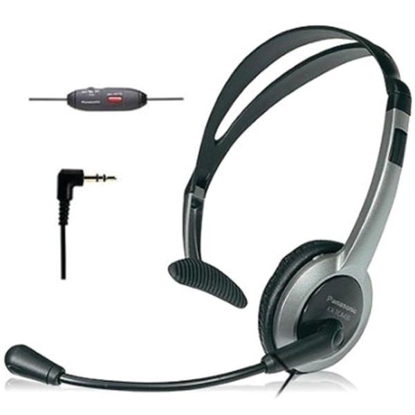 slide 6 of 7, Panasonic Kx-Tca430 Headset - Mono - Sub-Mini Phone - Wired - Over-The-Head - Monaural - Semi-Open - 4 Ft Cable, 1 ct