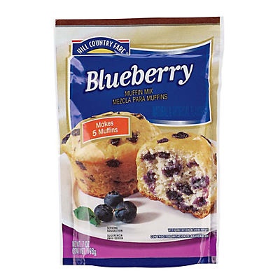 slide 1 of 1, Hill Country Fare Blueberry Muffin Mix, 7 oz