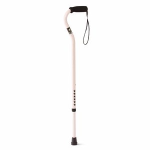 slide 1 of 1, Medline Industries Medlineoffset Handle Army Pink Cane, 1 ct