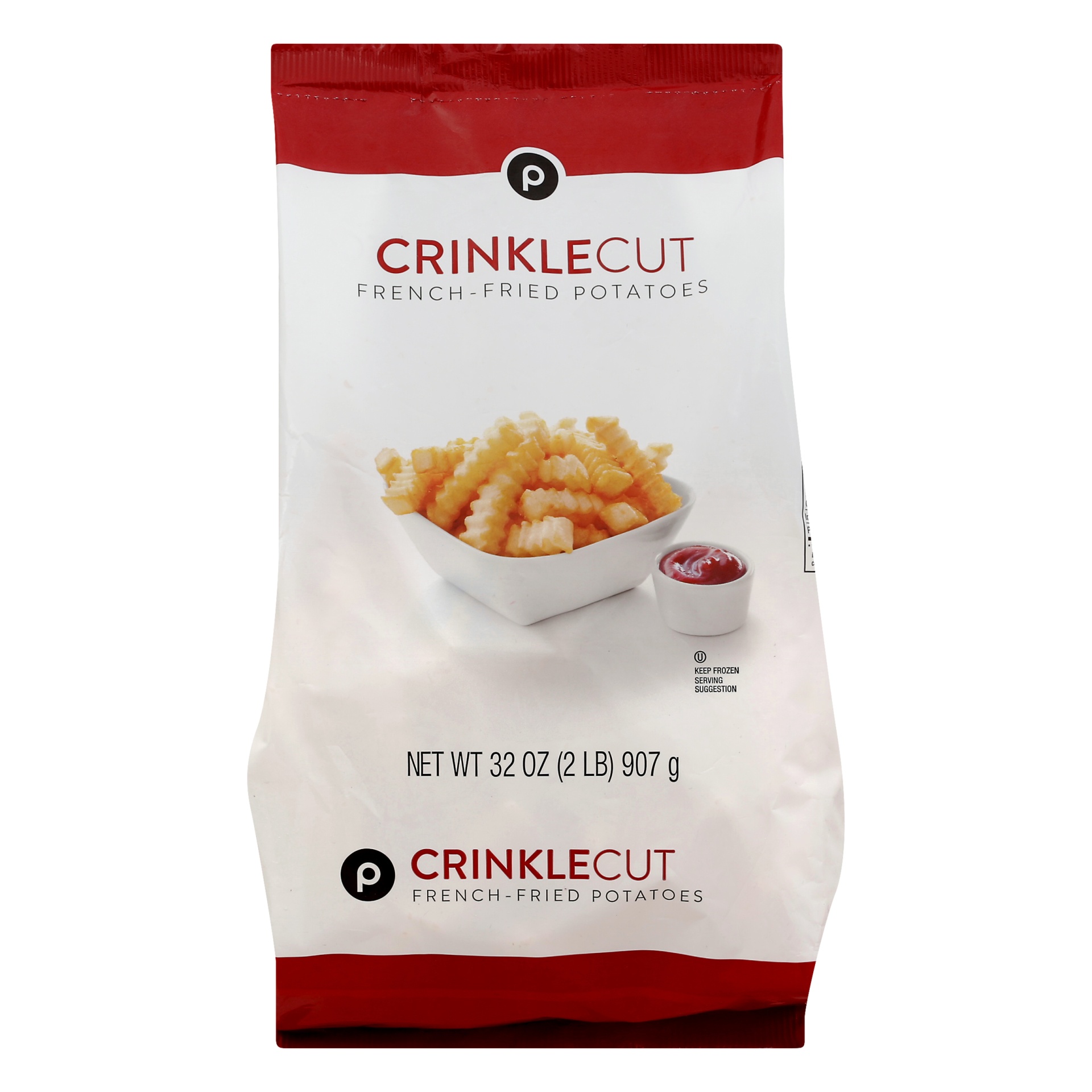 slide 1 of 1, Publix Crinkle Cut French-Fried Potatoes, 32 oz