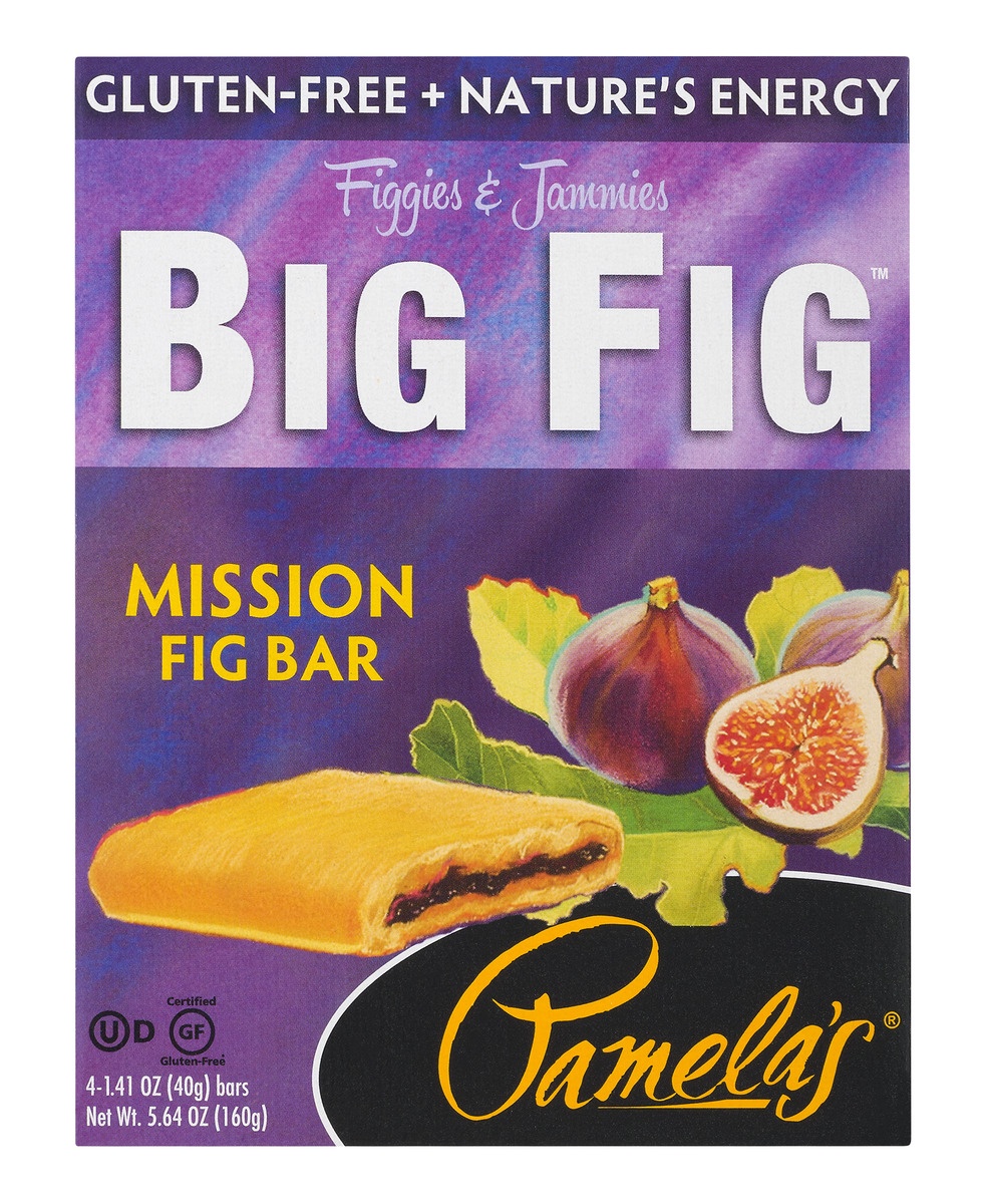 slide 1 of 1, Pamela's Big Fig Mission Fig Bar, 1 ct