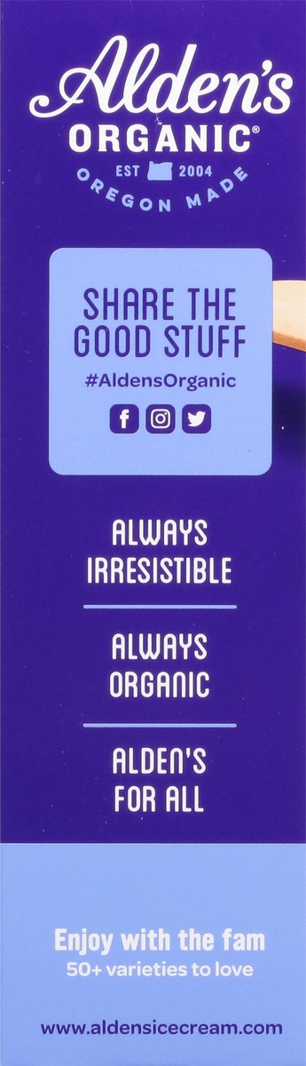 slide 13 of 13, Alden's Organic Frozen Dessert, Dairy Free, Dark Chocolate Almond, 3 Each, 3 ct