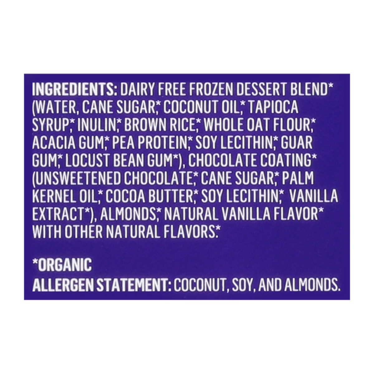 slide 4 of 13, Alden's Organic Frozen Dessert, Dairy Free, Dark Chocolate Almond, 3 Each, 3 ct