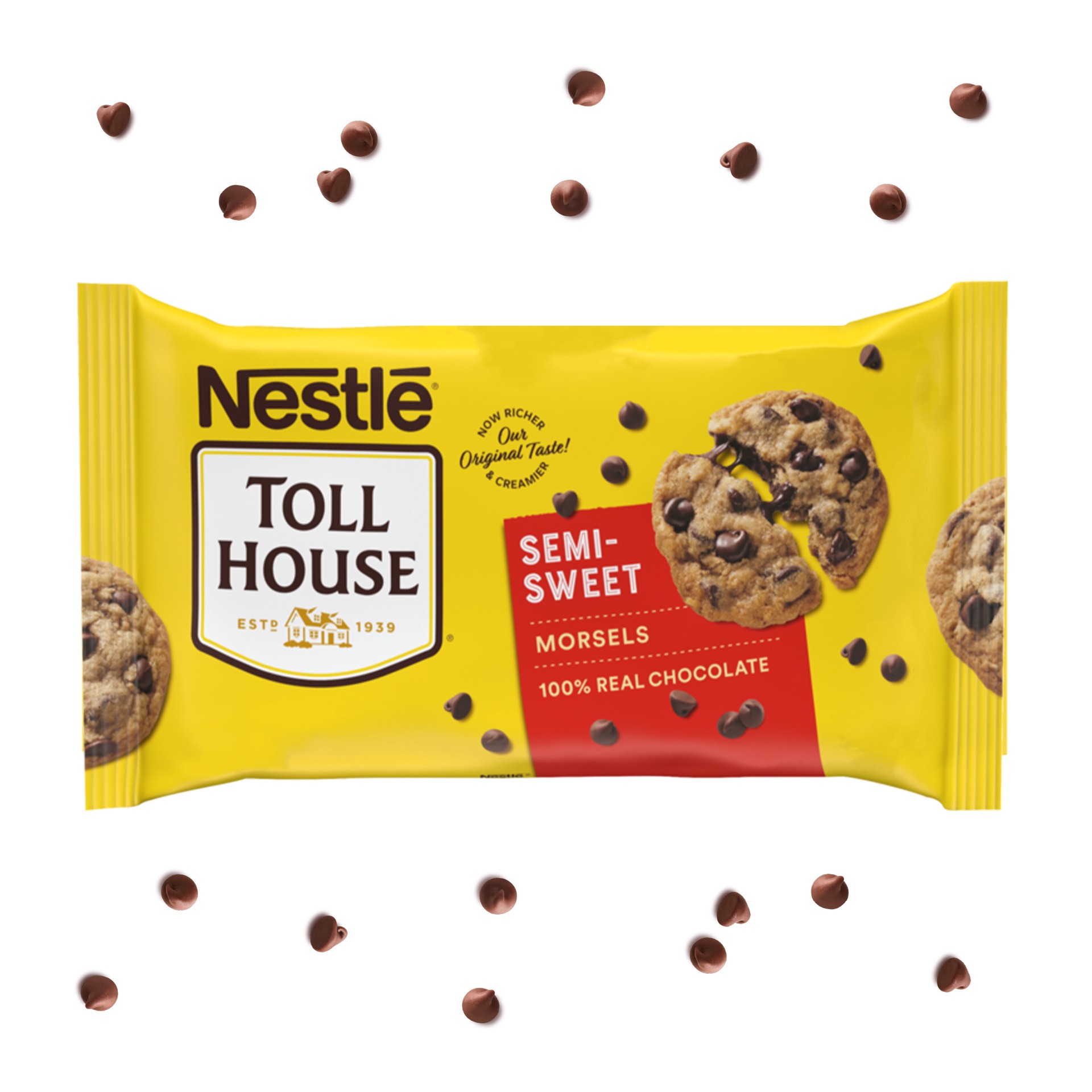 slide 1 of 3, Toll House Semi-Sweet Chocolate Chips, 72 Oz, 72 oz