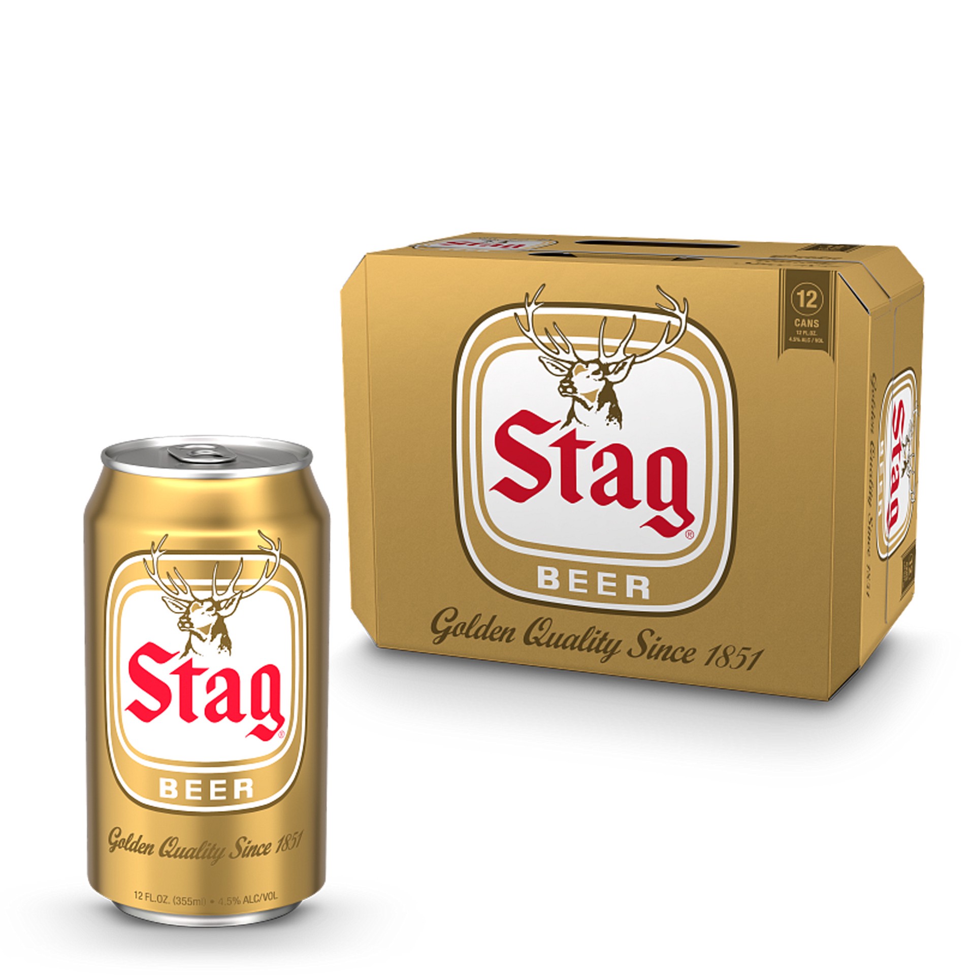 slide 1 of 10, Stag Beer, 12 Pack, 12 fl oz Cans, 12 ct