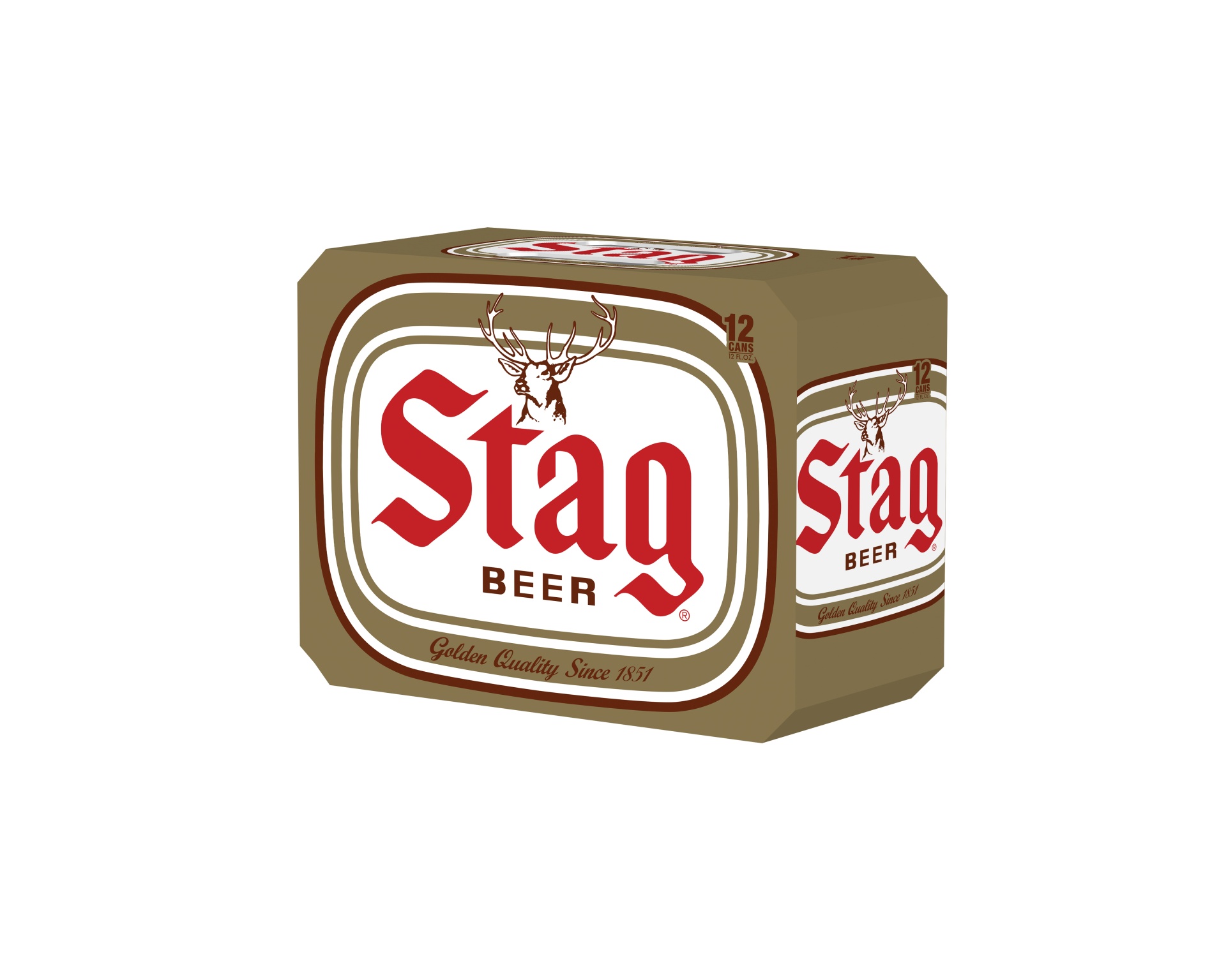slide 1 of 1, Pabst Stag Beer, 12 ct; 12 fl oz