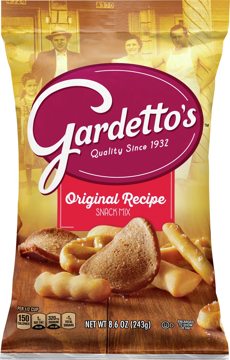 slide 2 of 15, Gardetto's Snack Mix, Original Recipe, Snack Bag, 8.6 oz, 8.6 oz