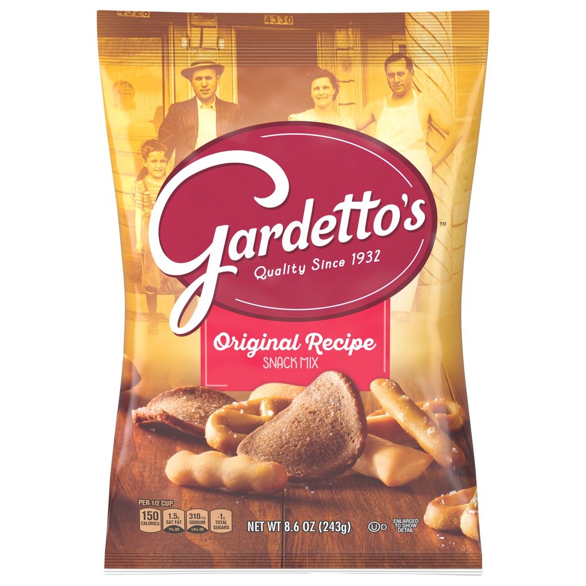 slide 1 of 15, Gardetto's Snack Mix, Original Recipe, Snack Bag, 8.6 oz, 8.6 oz