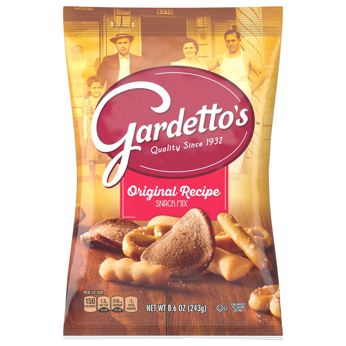 slide 1 of 15, Gardetto's Snack Mix, Original Recipe, Snack Bag, 8.6 oz, 8.6 oz