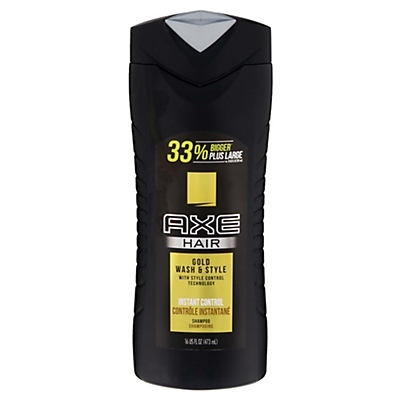slide 1 of 1, AXE Gold Wash & Style Shampoo, 16 oz