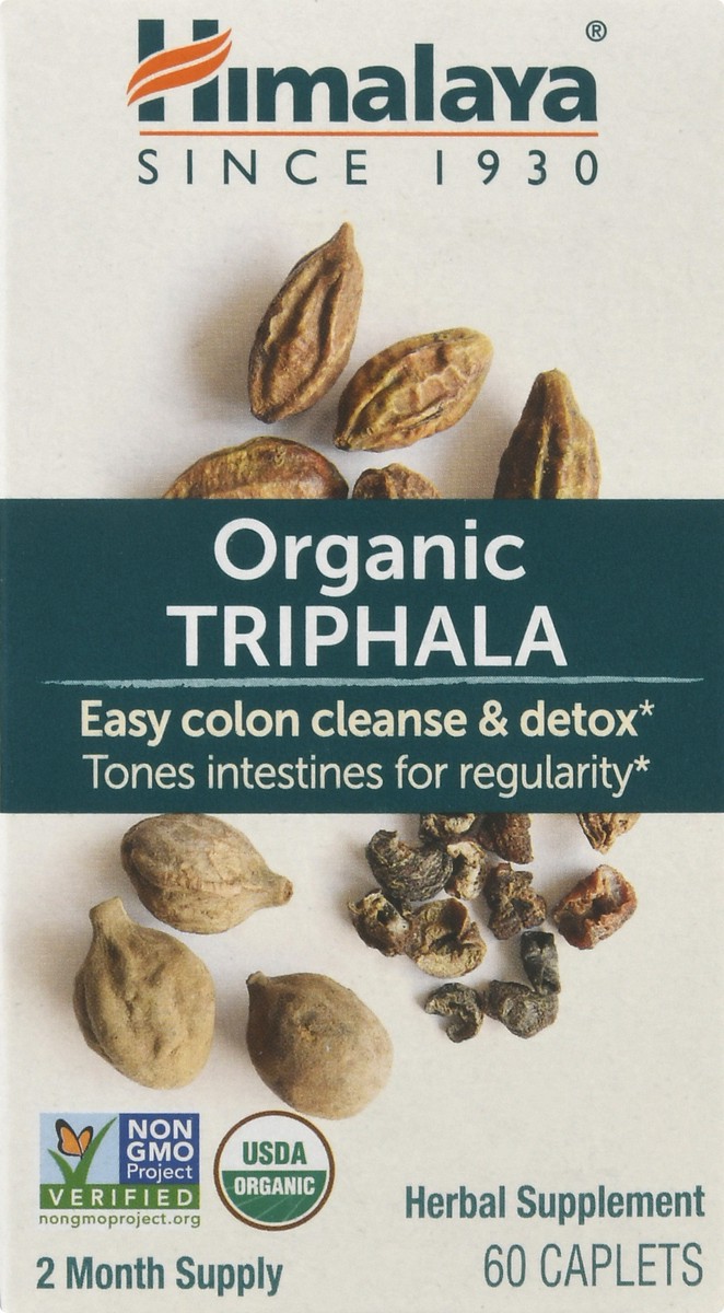 slide 1 of 9, Himalaya Organic Triphala, 60 ct