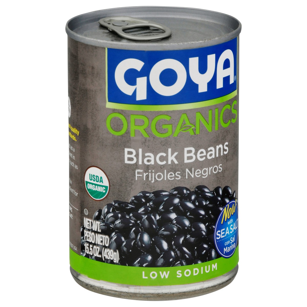 slide 7 of 9, Goya Organics Low Sodium Black Beans 15.5 oz, 15.5 oz