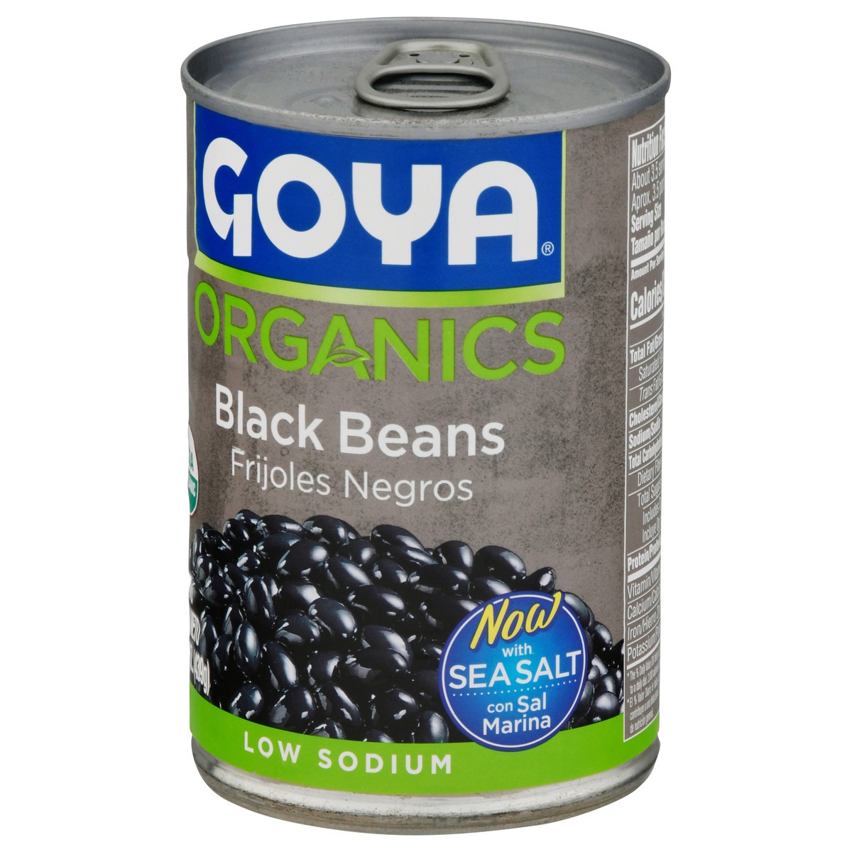 slide 5 of 9, Goya Organics Low Sodium Black Beans 15.5 oz, 15.5 oz