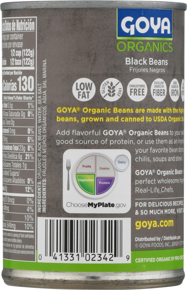 slide 2 of 9, Goya Organics Low Sodium Black Beans 15.5 oz, 15.5 oz